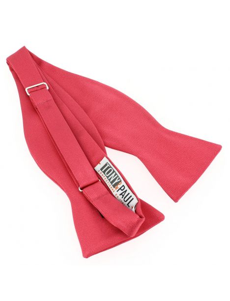 Noeud papillon à nouer en soie, Rose Ribes, Fait à la main Tony & Paul