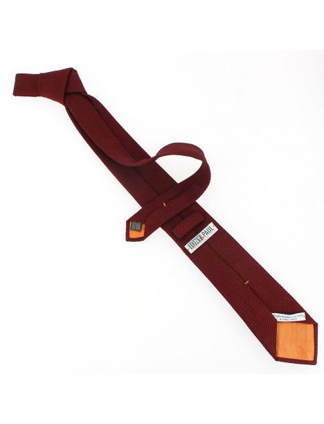 Cravate grenadine de soie, Rouge Bordeaux, Tony & Paul Tony & Paul