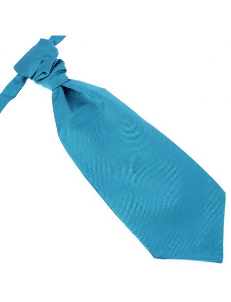 Lavallière nouée en soie, cobalto, Faite à la main Tony & Paul