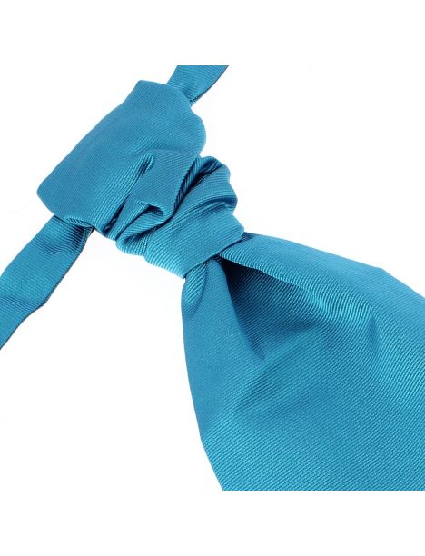 Lavallière nouée en soie, cobalto, Faite à la main Tony & Paul