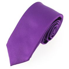 Cravate soie 6 plis, Mauve Mammola, Faite à la main Tony & Paul 2