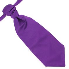 Lavallière nouée en soie, Mauve Mammola, Faite à la main Tony & Paul 2