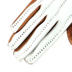 Gant cuir marron Luxe, agneau, fait main en Italie Guanti di Arcucci 2