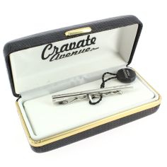 Pince à cravate, 3 cristaux, argenté Cravate Avenue Signature 2