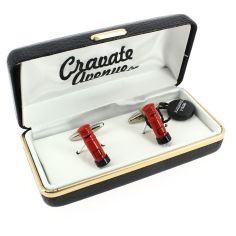 Boutons de manchette, Boite poste anglaise, rouge Cravate Avenue Signature 2