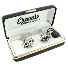 Boutons de manchette, Cochon métal Cravate Avenue Signature 2