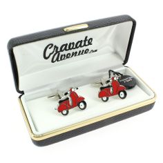 Boutons de manchette, Scooter rouge Cravate Avenue Signature 2