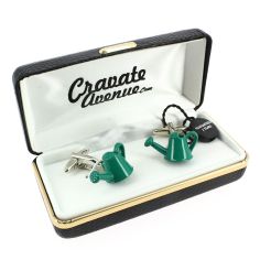 Boutons de manchette, arrosoir vert Cravate Avenue Signature 2