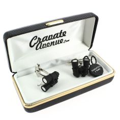 Boutons de manchette, jumelles noir Cravate Avenue Signature 2