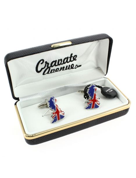 Boutons de manchette, Grande bretagne et Union Jack Cravate Avenue Signature