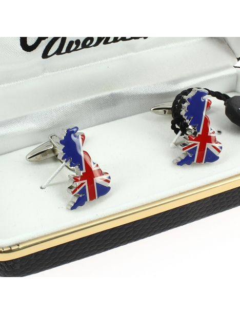 Boutons de manchette, Grande bretagne et Union Jack Cravate Avenue Signature