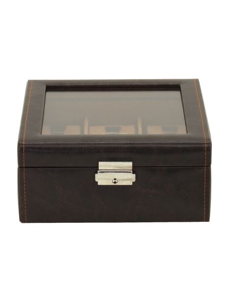 Ecrin 6 montres, Bond, marron, vitré Friedrich 23