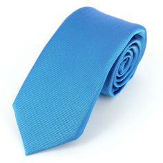 Cravate soie 6 plis, Bleu Cina, Faite à la main Tony & Paul 2