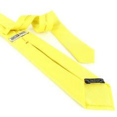 Cravate soie 6 plis, jaune Citron, Faite à la main Tony & Paul 2