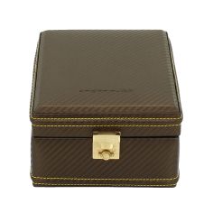 Ecrin 4 montres, Carbone, Couleur fibre de carbone intérieur jaune Friedrich 23 2