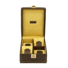 Ecrin 4 montres, Carbone, Couleur fibre de carbone intérieur jaune Friedrich 23