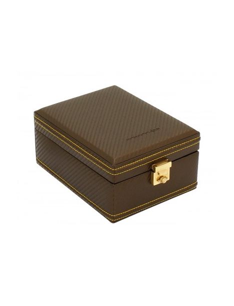 Ecrin 4 montres, Carbone, Couleur fibre de carbone intérieur jaune Friedrich 23