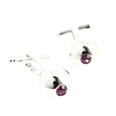 Boutons de manchette, spot violet Simon Carter 2