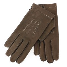 Gant cuir marron Luxe, agneau, fait main en Italie Guanti di Arcucci