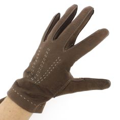 Gant cuir marron Luxe, agneau, fait main en Italie Guanti di Arcucci 2