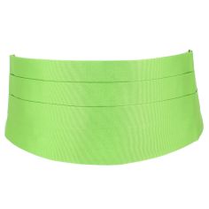 Ceinture Smoking en soie, Vert Cedro Tony & Paul 2