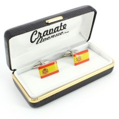 Boutons de manchette, Drapeau Espagnol Cravate Avenue Signature 2