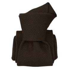 Cravate grenadine de soie, Segni & Disegni, Lucia Marron Segni et Disegni 2