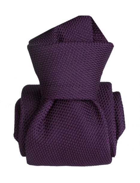 Cravate grenadine de soie, Segni & Disegni, Lucia violet Segni et Disegni