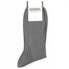Chaussettes pur fil d'Ecosse. Gris cendre. La Vaticana. Tony & Paul 2