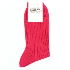 Chaussettes pur fil d'Ecosse. Rose Fuchsia. La Vaticana. Tony & Paul 2