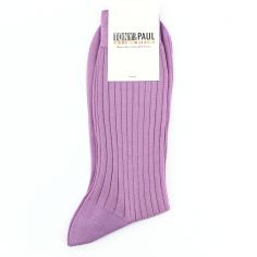 Chaussettes pur fil d'Ecosse. Lilas. La Vaticana. Tony & Paul 2