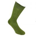 Chaussettes pur fil d'Ecosse. Vert Sequoia. La Vaticana. Tony & Paul