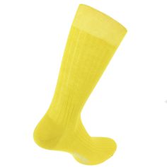 Chaussettes pur fil d'Ecosse. Jaune tournesol. La Vaticana. Tony & Paul 2