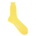 Chaussettes pur fil d'Ecosse. Jaune d'or. La Vaticana. Tony & Paul