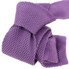 Cravate Tricot. Violet lavande intense Clj Charles Le Jeune 2