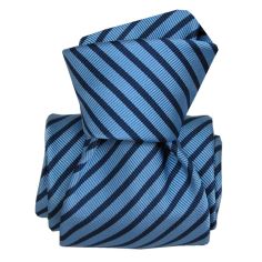 Cravate Luxe Segni Disegni, Mogador, Brescia, deux Bleus Segni et Disegni 2