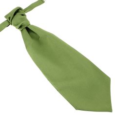 Lavallière nouée en soie, vert Mela, Faite à la main Tony & Paul 2