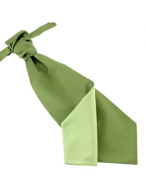 Lavallière nouée en soie, vert Mela, Faite à la main Tony & Paul