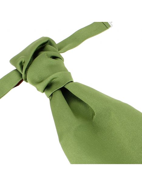 Lavallière nouée en soie, vert Mela, Faite à la main Tony & Paul