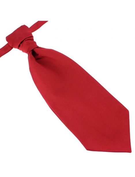 Lavallière nouée en soie, Rouge Sangue, Faite à la main Tony & Paul