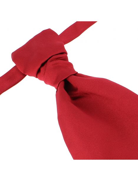 Lavallière nouée en soie, Rouge Sangue, Faite à la main Tony & Paul