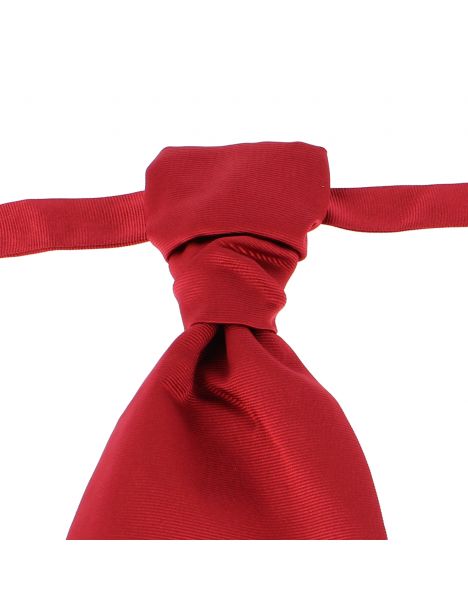 Lavallière nouée en soie, Rouge Sangue, Faite à la main Tony & Paul