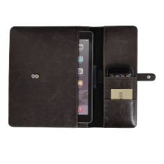 Housse de rangement Ipad en cuir, Jacob et Jones, Marron Jacob Jones