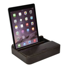 Ecrin porte Ipad et rangement de bureau. Jacob et Jones. Marron Jacob Jones