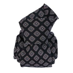 Cravate Classique Segni et Disegni- Mogador Vesuve Bleu Segni et Disegni 2