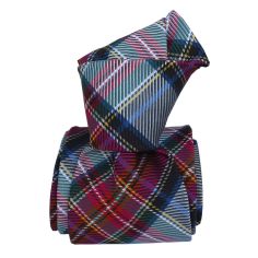 Cravate soie Classique Segni Disegni, Boretto Bleu Segni et Disegni 2