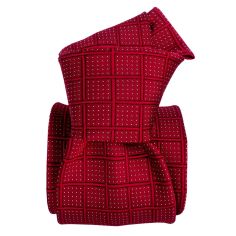 Cravate soie Classique Segni Disegni, Bergame rouge Segni et Disegni 2