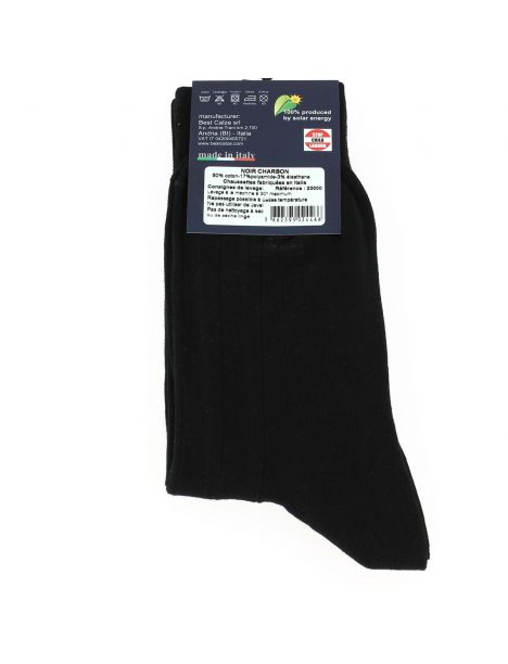 Chaussettes Antolini en coton, Noir charbon Antolini