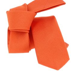 Cravate soie Segni Disegni Classique Slim Orange Segni et Disegni 2