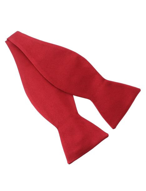 Noeud papillon à nouer en soie, Rouge Sangue, Fait à la main Tony & Paul